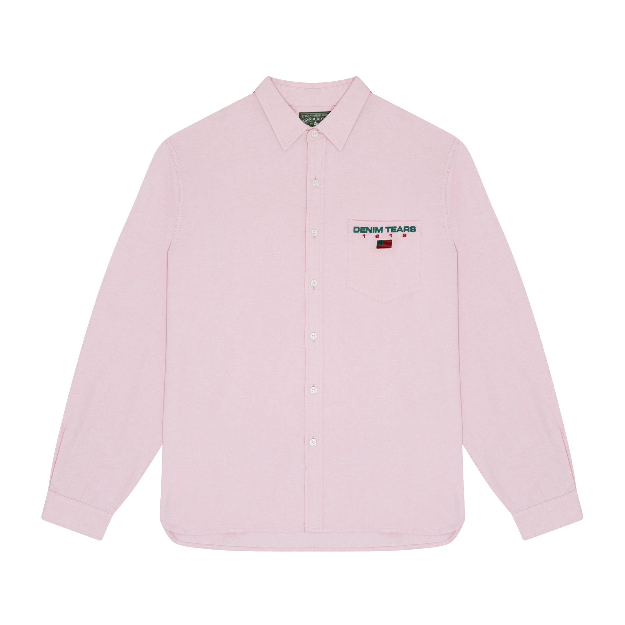 Denim Tears - Men's Denim Sport Oxford Shirt - (Pink) view 1