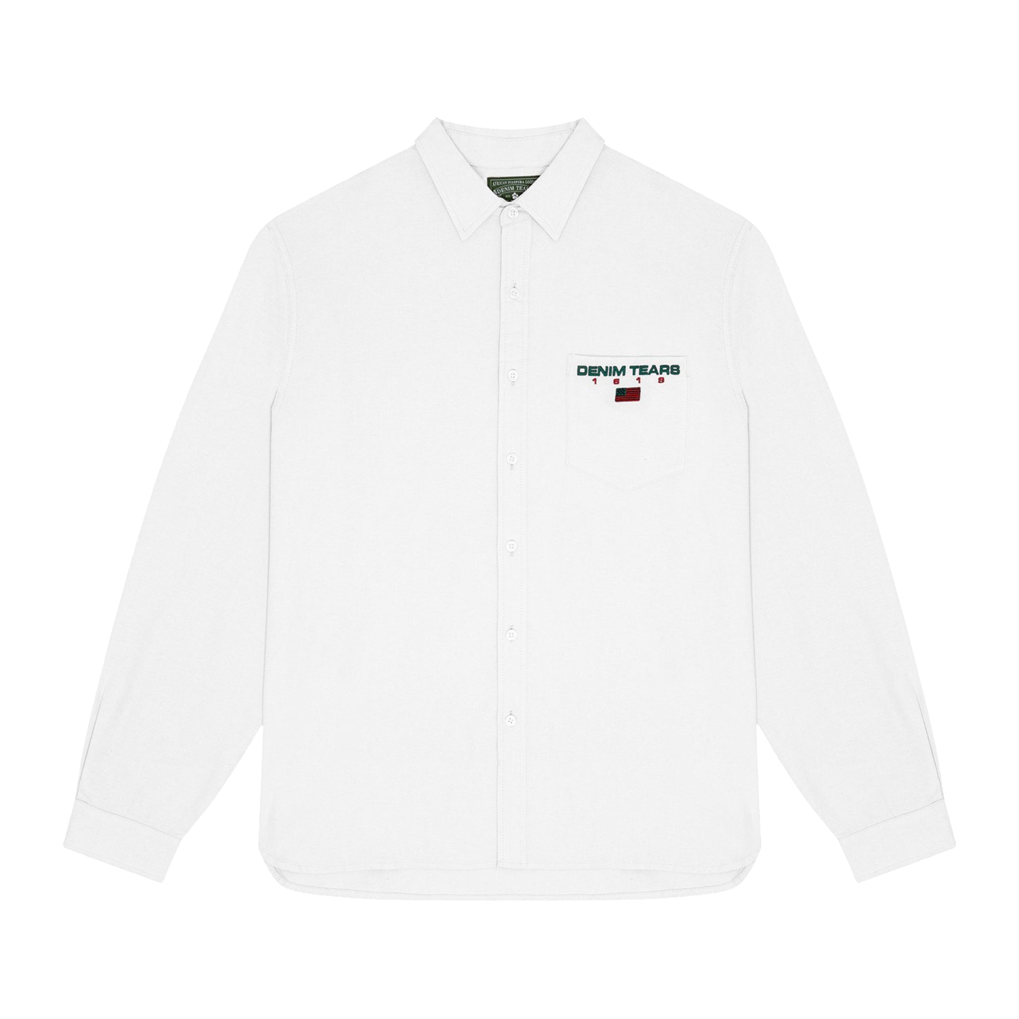 Denim Tears - Men's Denim Sport Oxford Shirt - (White) view 1