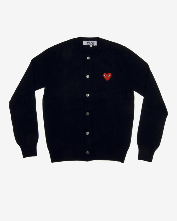 Play Comme des Garçons - Red Ladies’ Cardigan - (Navy)