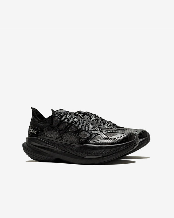 Hoka - Mach X Caged Sneakers - (Black/Midnight Blue)