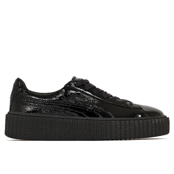 Puma - Men's Creeper Cracked Leather Sneakers - (Black)