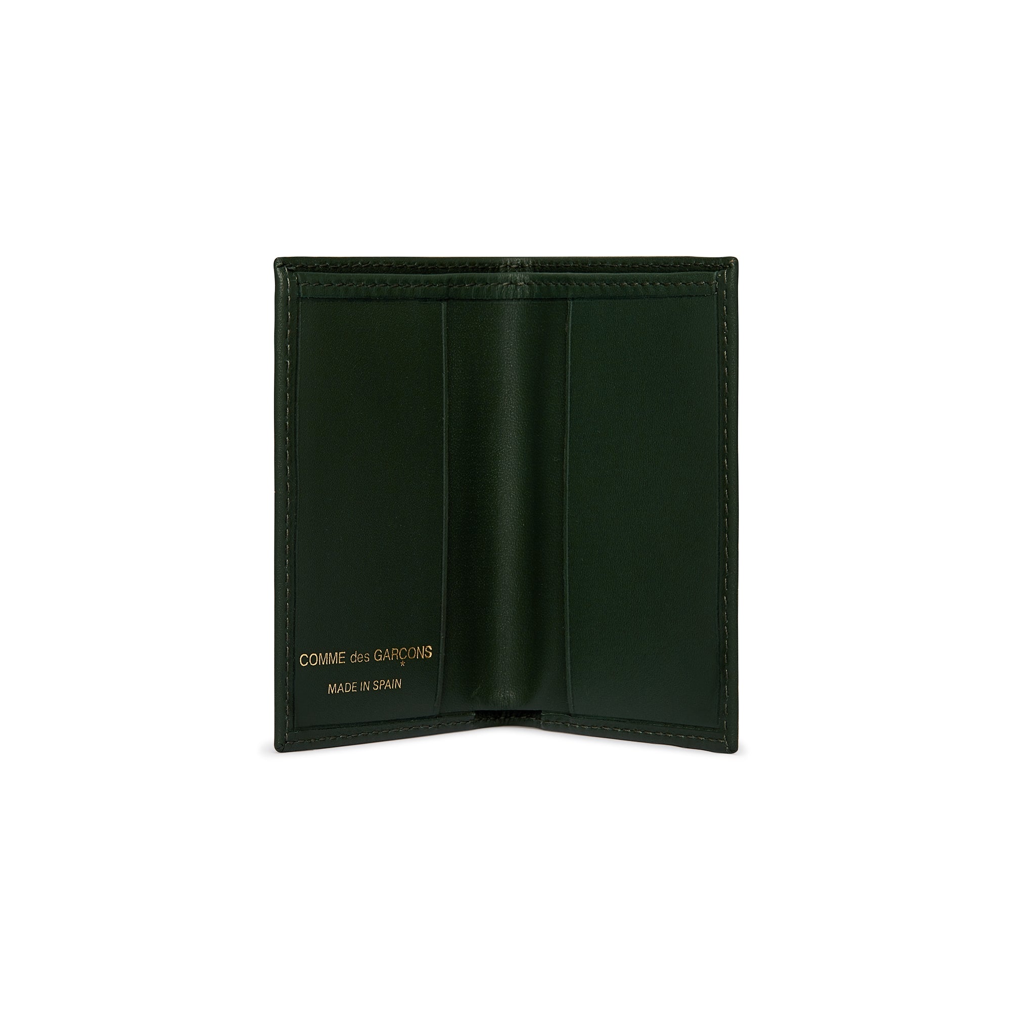 CDG Wallet: Classic Leather Bifold Wallet (Bottle Green SA6400