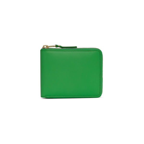 CDG Wallet - Color Line Full Zip Around Wallet - (Green SA7100)