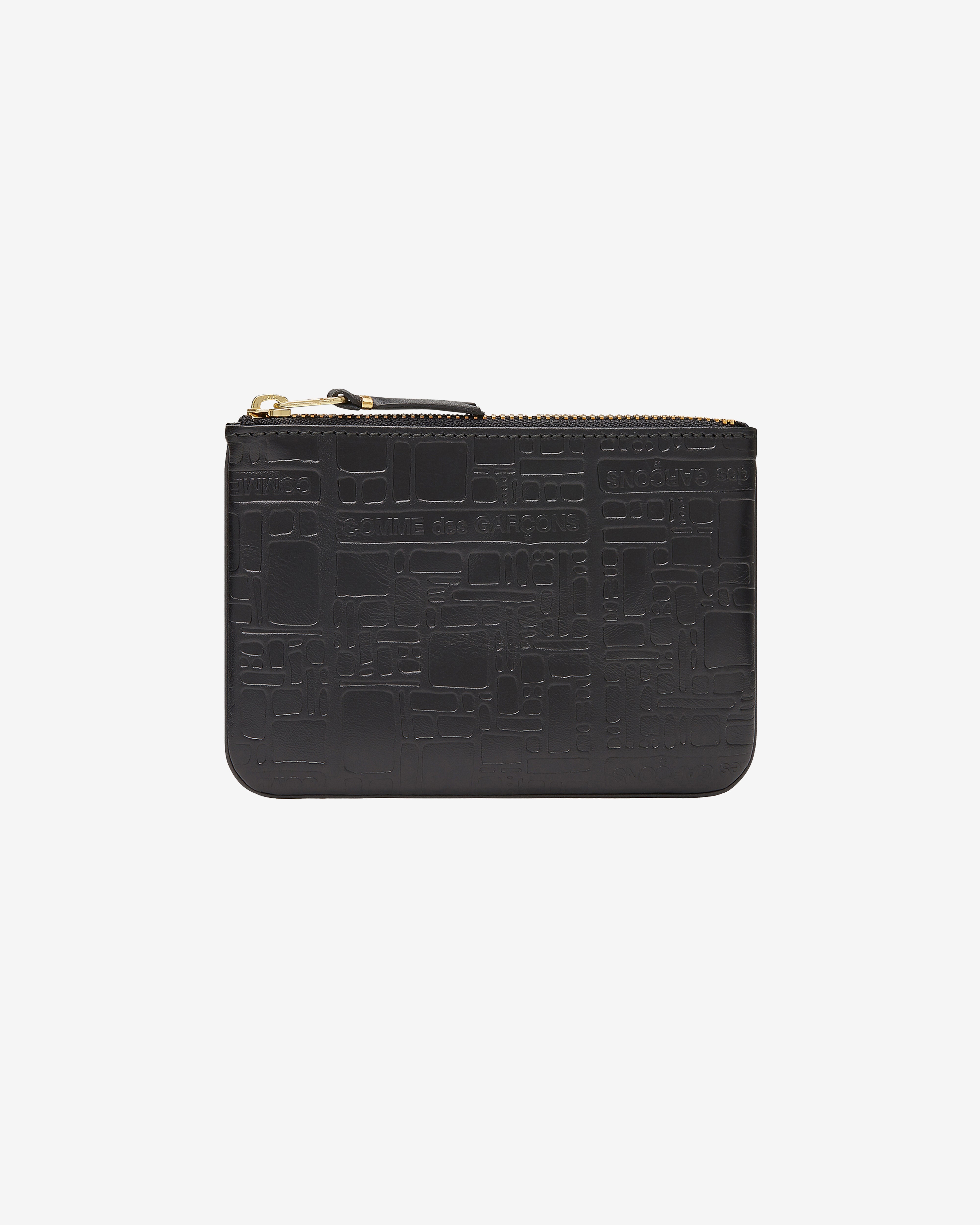 CDG Wallet EmbossedLogotype BLACK　ケース CDG Wallet: Embossed Logo Zip Pouch (Black SA8100EL) | DSMNY E-SHOP