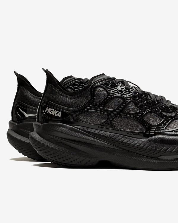Hoka - Mach X Caged Sneakers - (Black/Midnight Blue)