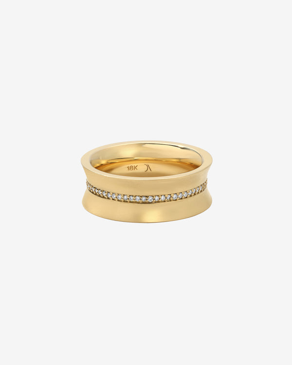 Ox - Signature Band Ring - (Yellow Gold)