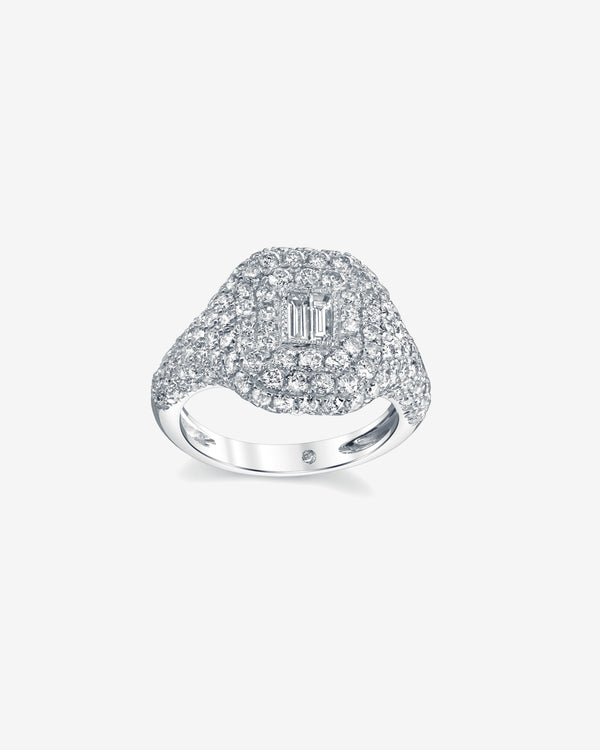 Shay - Women's Pinky Ring - (White Gold)