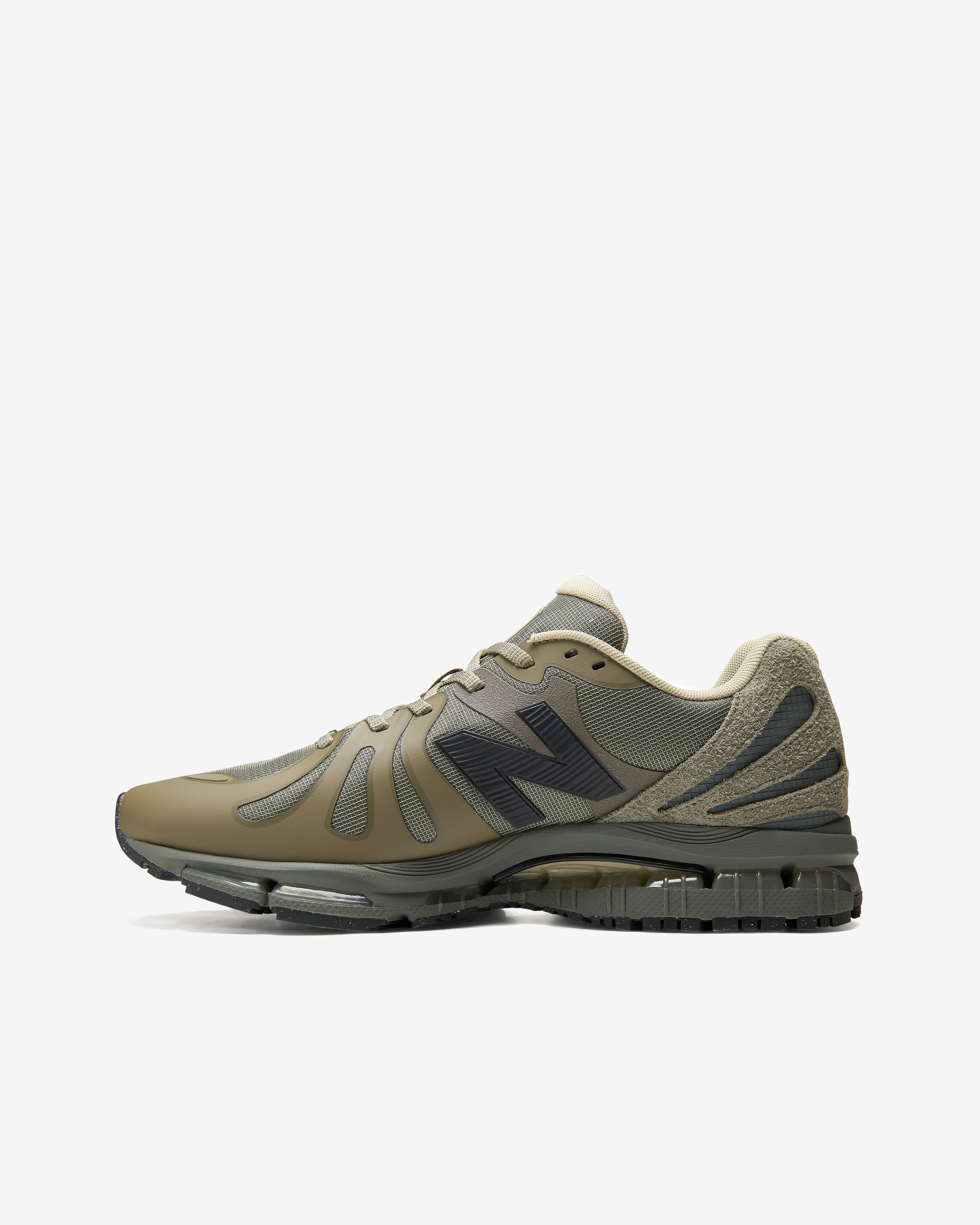 New Balance: Men's Stone Island ABZORB 1890 Sneakers (Covert Green