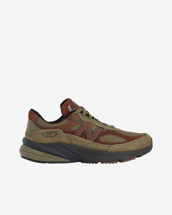 New Balance - Men's 990V6 Sneakers - (Dark Camo/Rich Oak/Black Cement)