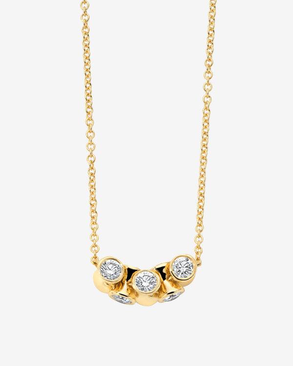 Ox - Ourglass Minute Necklace - (Yellow Gold)