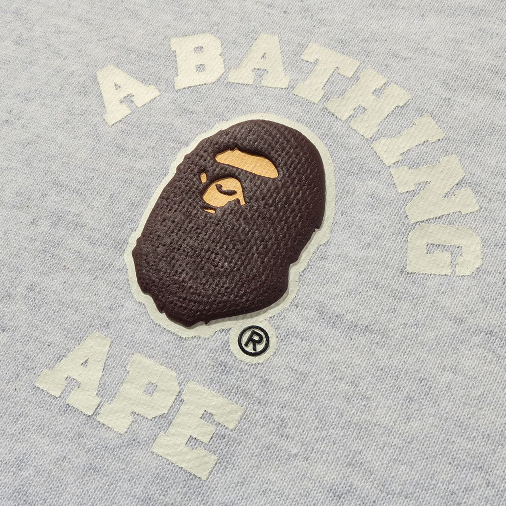 A BATHING APE® - Multi Fonts Pullover Hoodie - (Grey)