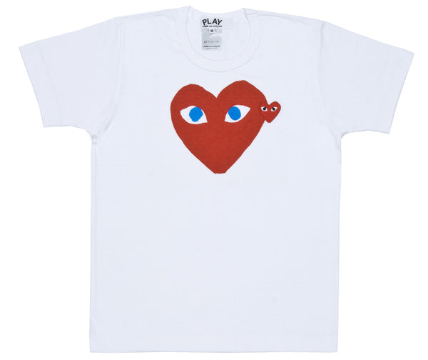 Play Comme des Garçons - Red Blue Eyes T-Shirt - (White)