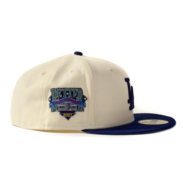 Better™ Gift Shop - MLB  "Dodgers" New Era Fitted - (Cream)