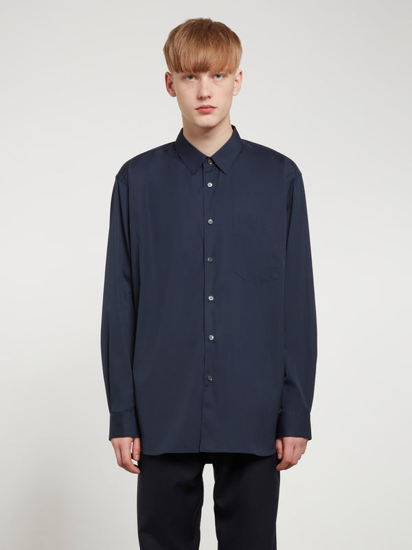 CDG Shirt Forever - Men's Wide Classic Shirt - (Navy)