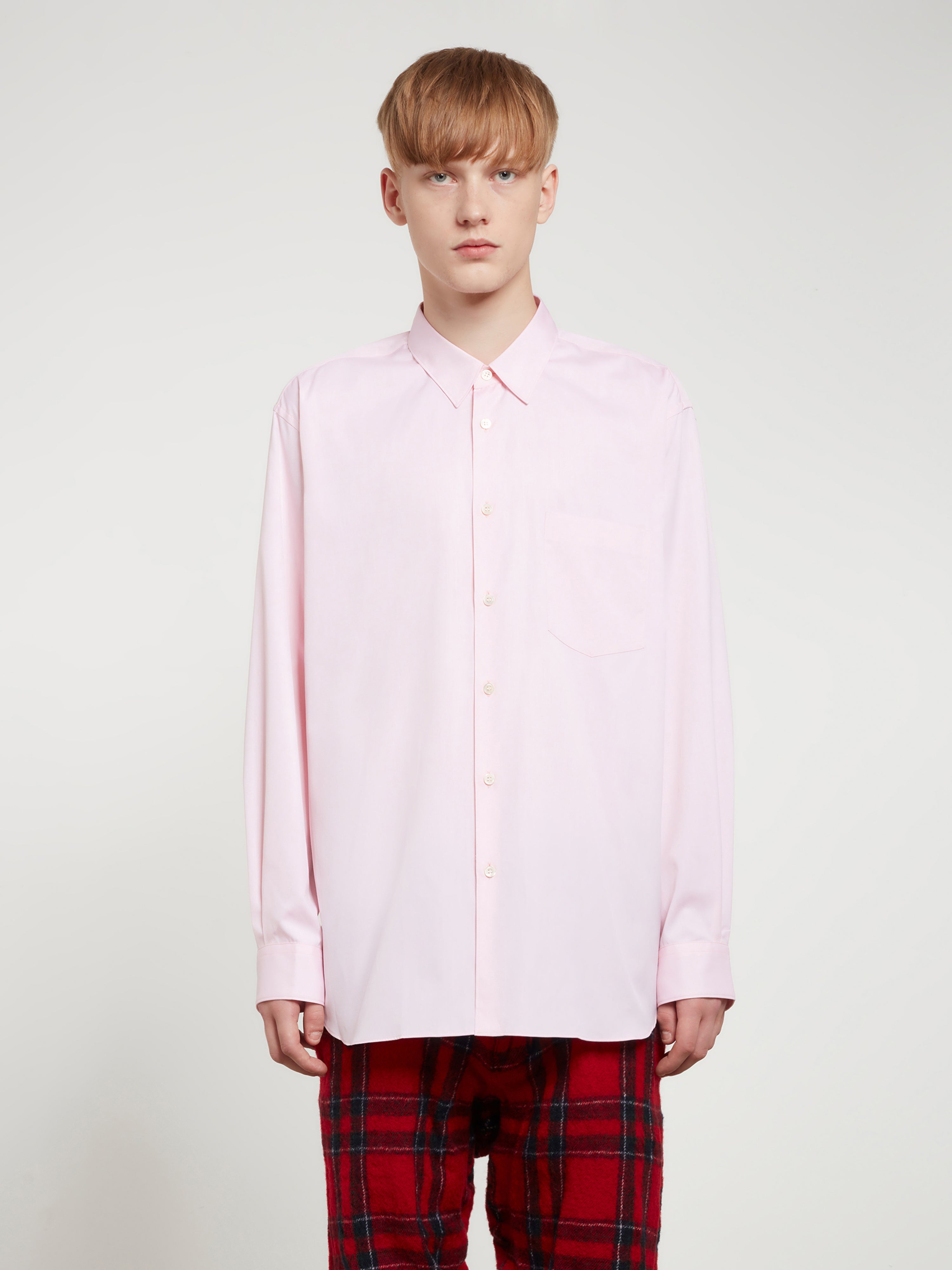 CDG Shirt Forever - Wide Fit Cotton Shirt - (Pink)