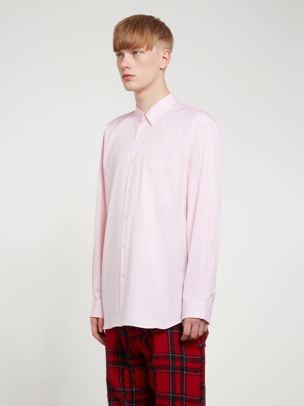 CDG Shirt Forever - Men's Wide Fit Cotton Shirt - (Pink)