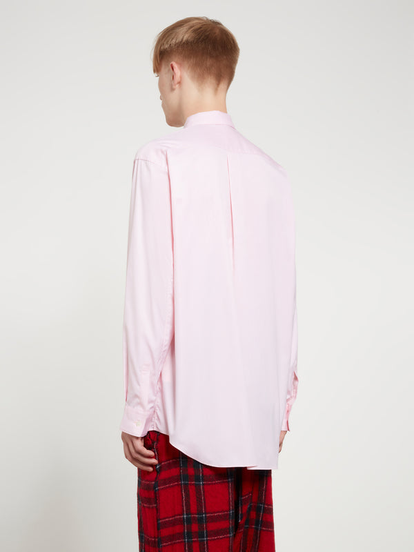 CDG Shirt Forever - Men's Wide Fit Cotton Shirt - (Pink)