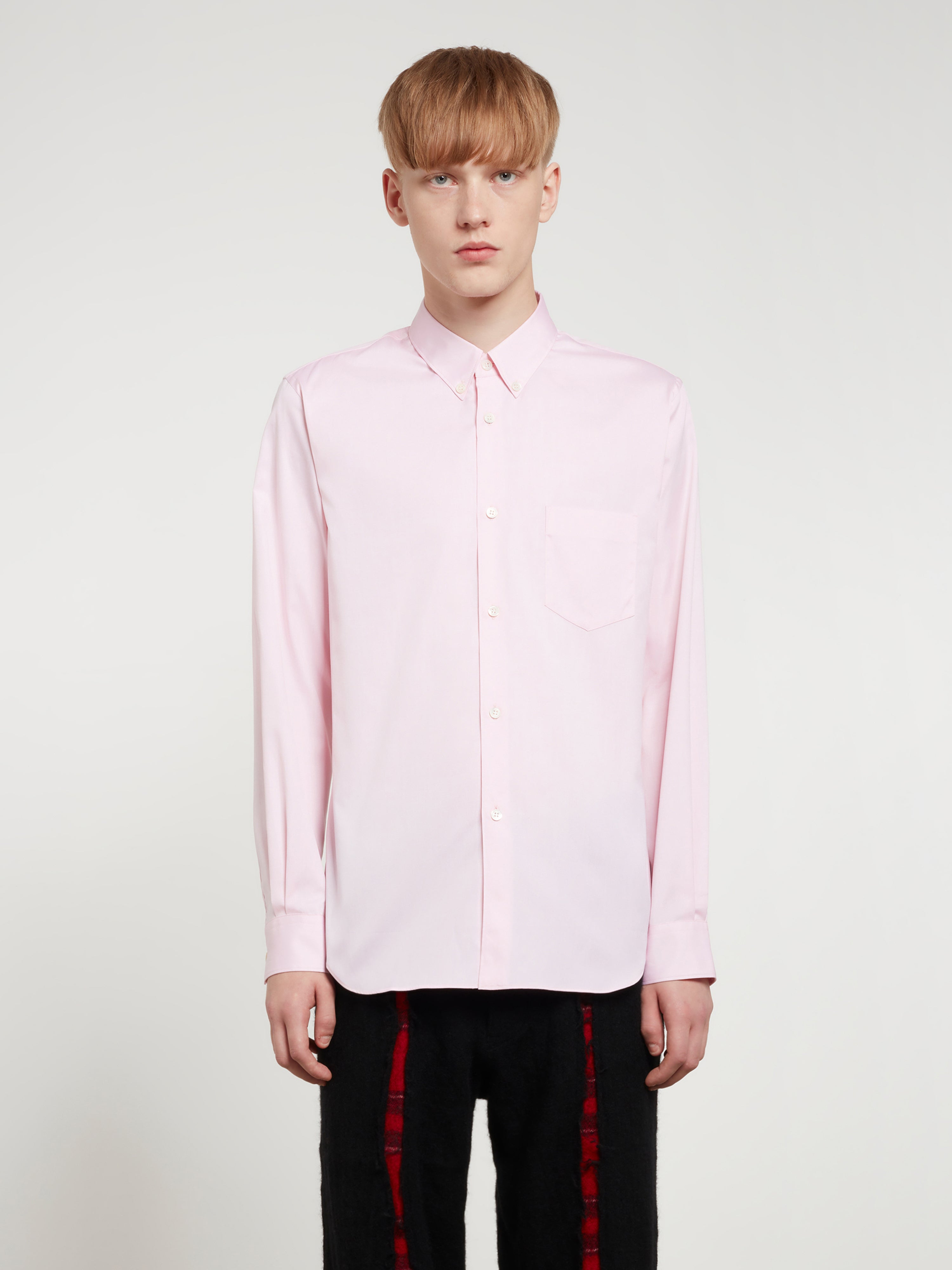 CDG Shirt Forever - Slim Fit Button-Down Cotton Shirt - (Pink)