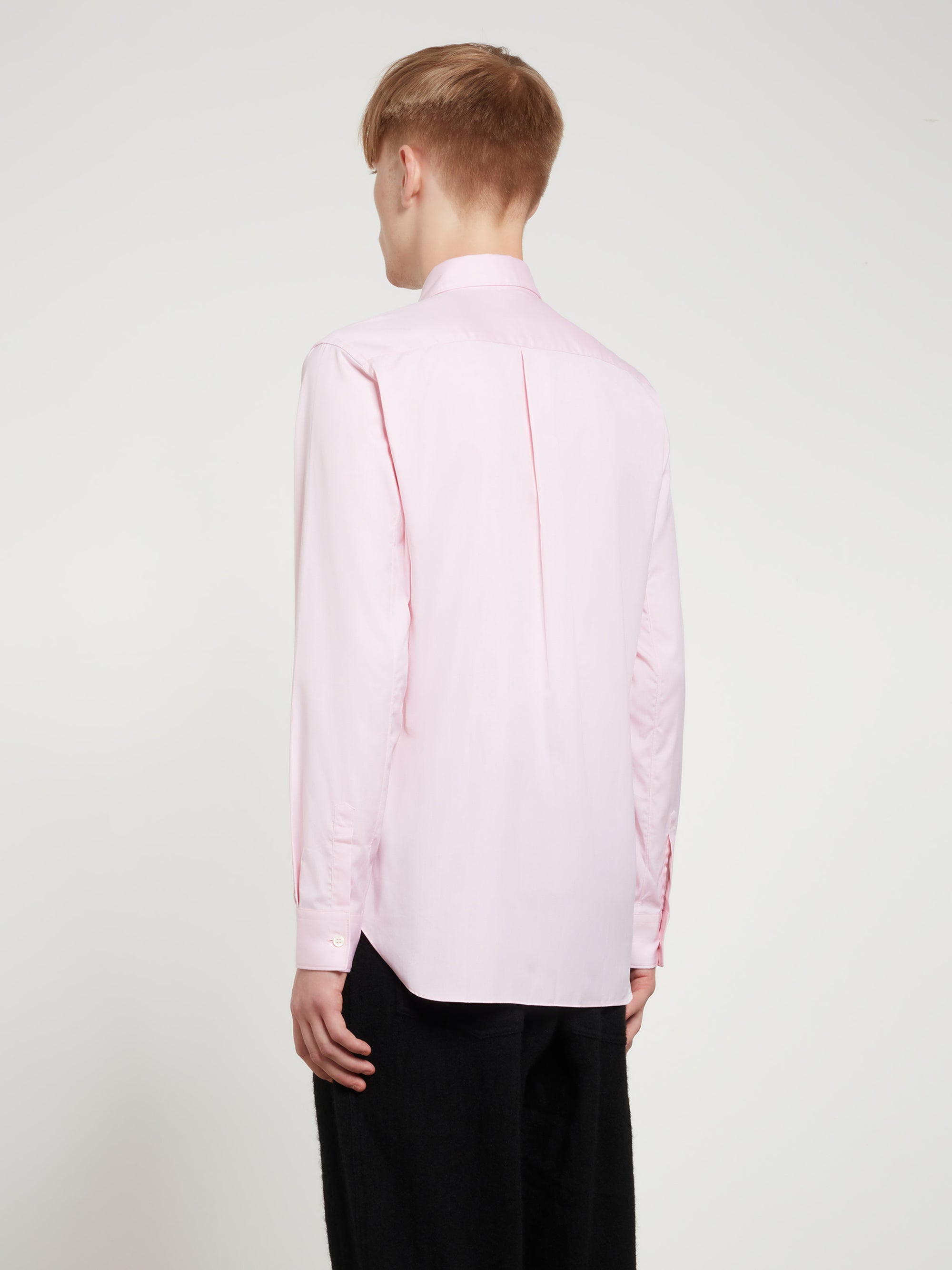 CDG Shirt Forever - Slim Fit Button-Down Cotton Shirt - (Pink) view 4