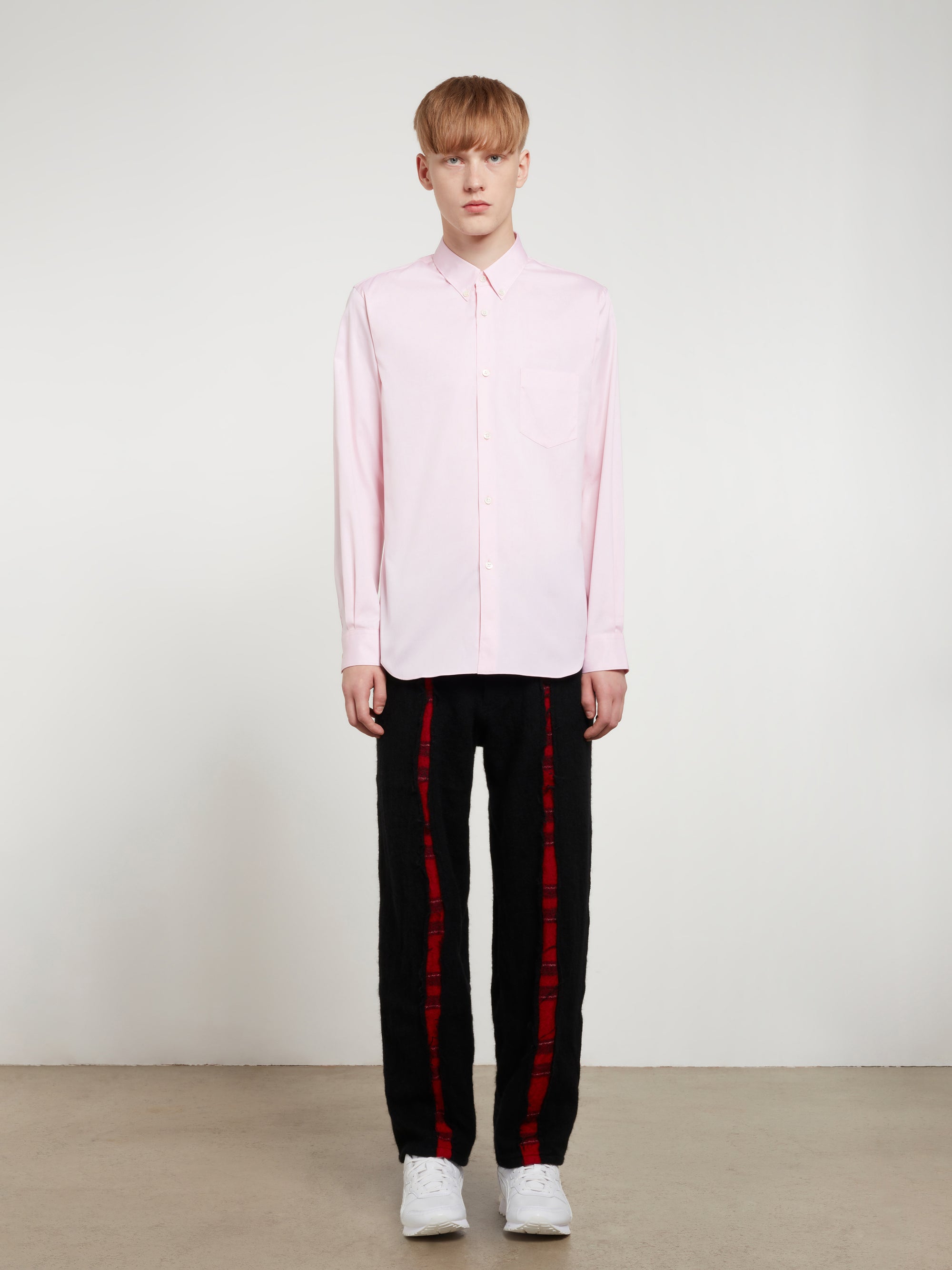 CDG Shirt Forever - Slim Fit Button-Down Cotton Shirt - (Pink) view 5