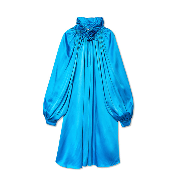Balenciaga - Women's Double Face Satin Dress - (Blue)