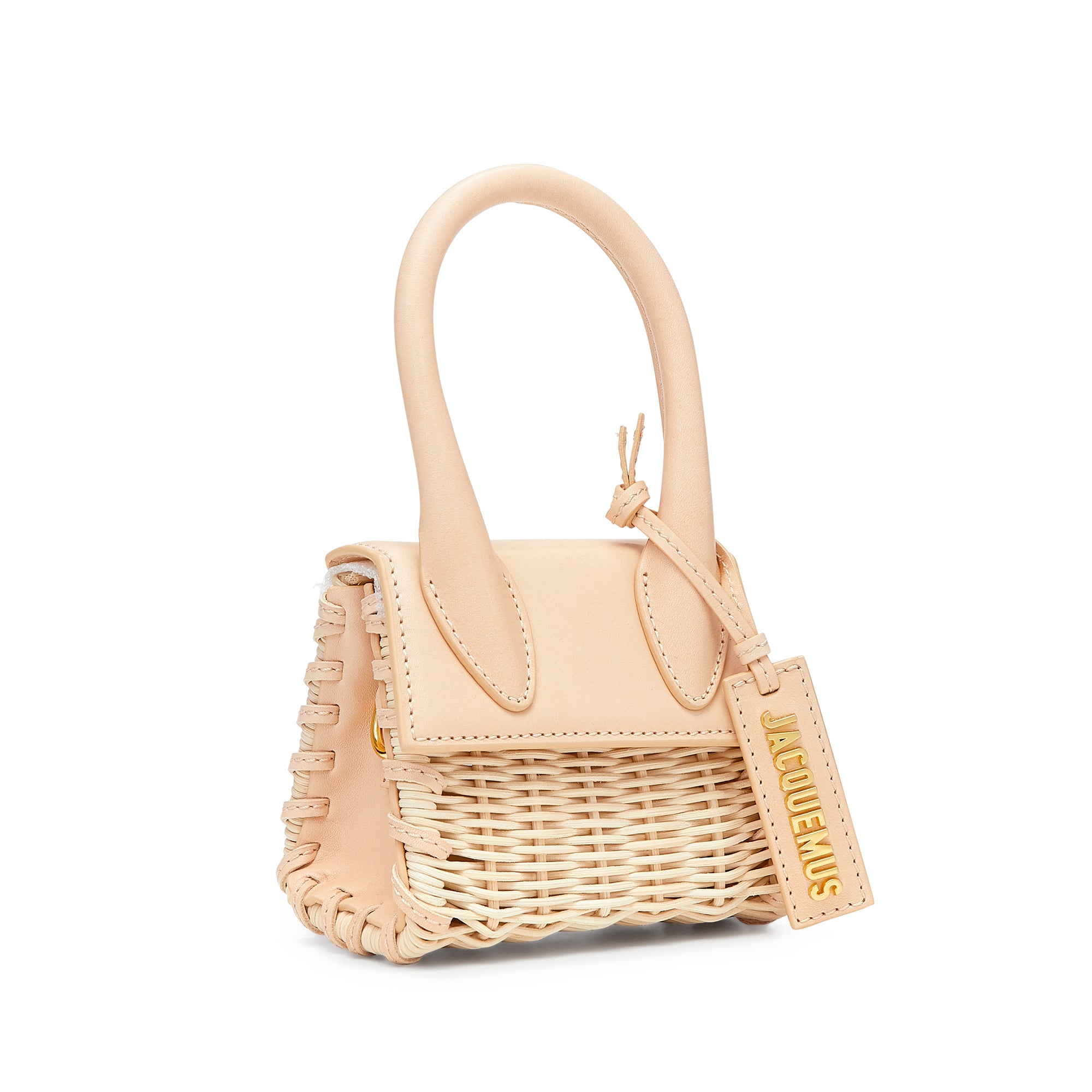 Jacquemus - Le Chiquito Leather and Wicker Bag view 2