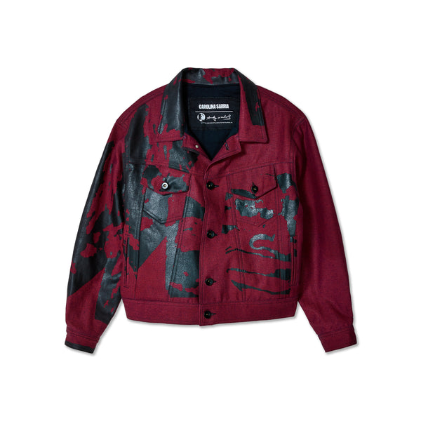 Carolina Sarria - Men's Andy Warhol Foundation Denim Jacket - (Red)