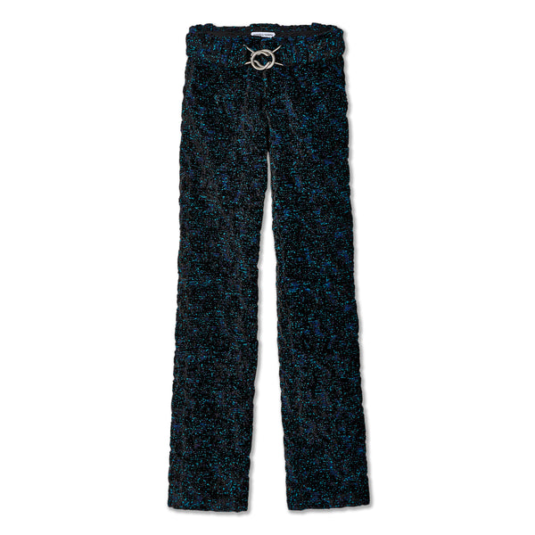 Bottega Veneta - Women’s Blossom Chenille Boucle Trouser - (Blue/Black)