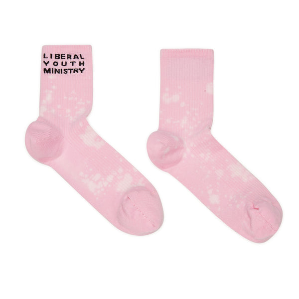 Liberal Youth Ministry - Men's Bleach Socks Knit - (Pink)