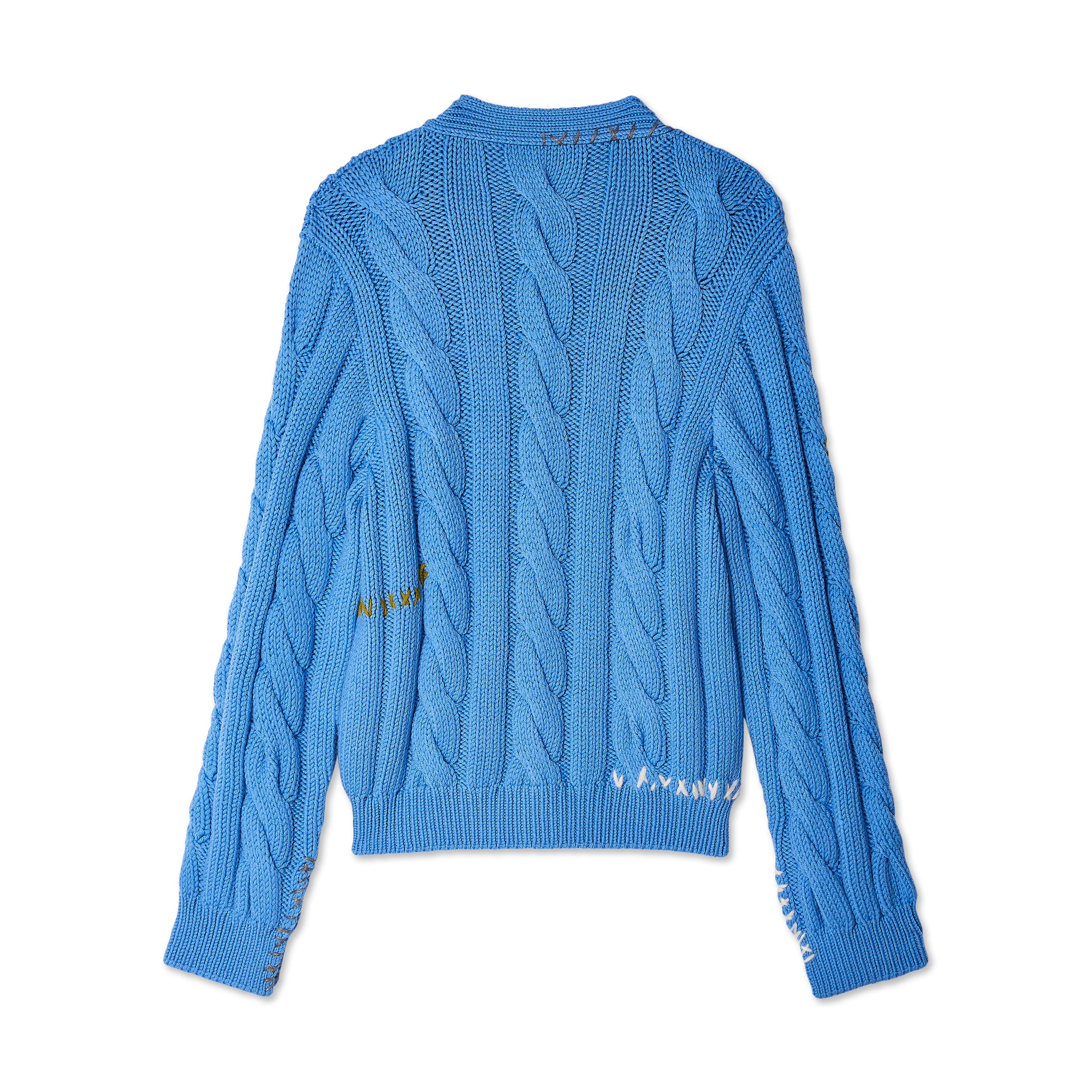 Marni - Men’s Cable Knit Cardigan - (Iris Blue)