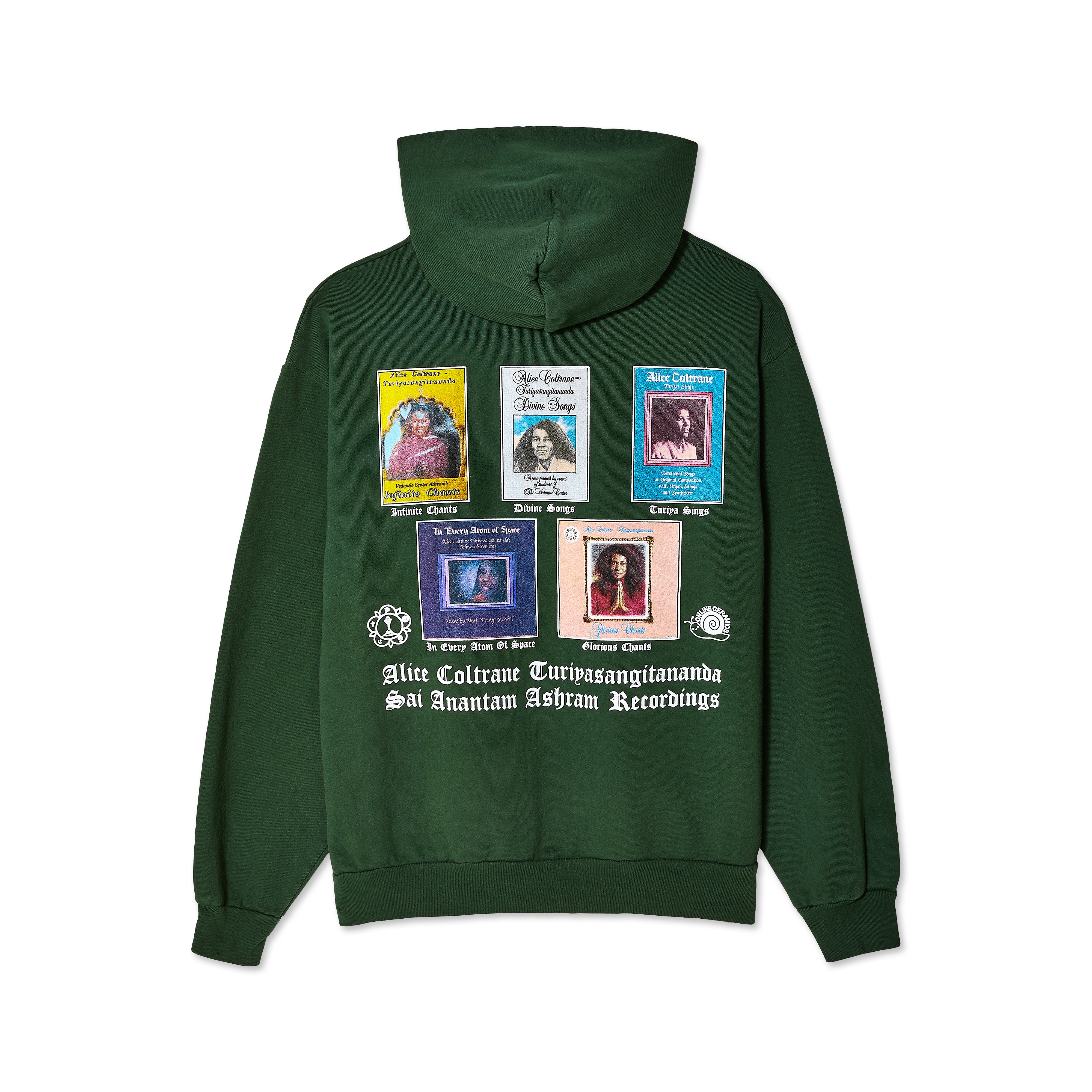 Online Ceramics: Alice Coltrane 'Endless Wisdom' Hoodie (Ivy