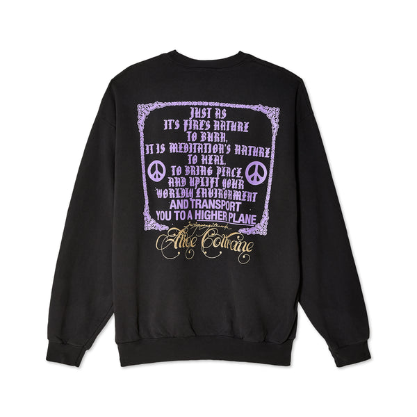 Online Ceramics - Alice Coltrane: Journey To Satchidananda Crewneck - (Black)