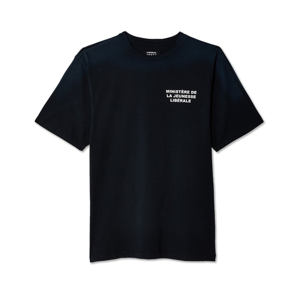 Liberal Youth Ministry - Men's Crew Neck Logo T-Shirt - (Black)