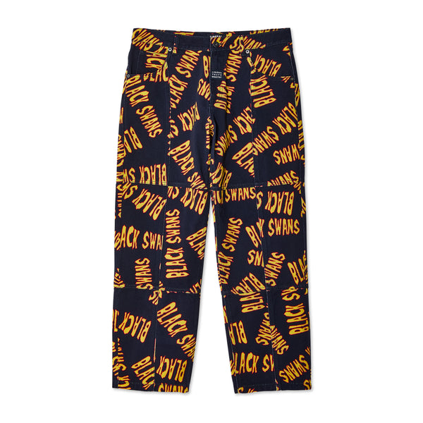 Liberal Youth Ministry - Men's Panel Printed Denim Pants - (Black)