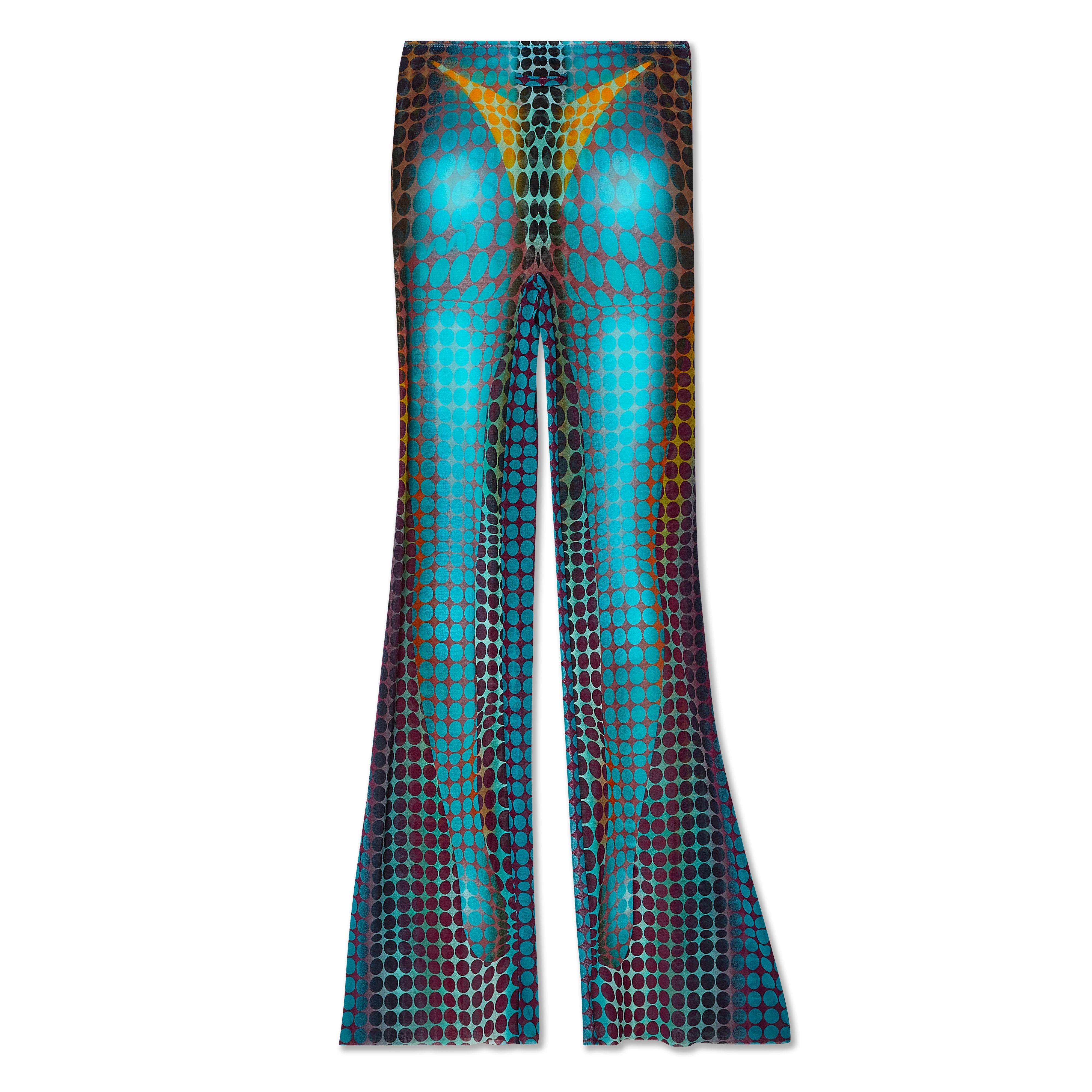 Jean Paul Gaultier - Women’s Flare Trousers - (Blue/Purple)