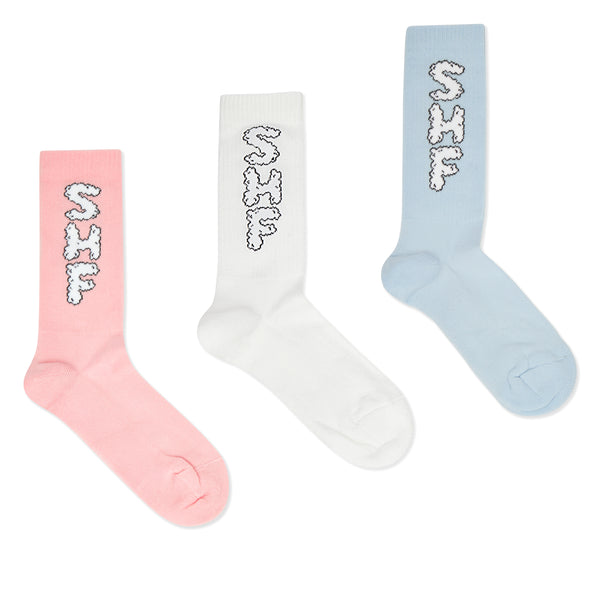 Sky High Farm - Cloud Logo 3-Pack Socks - (Multi)