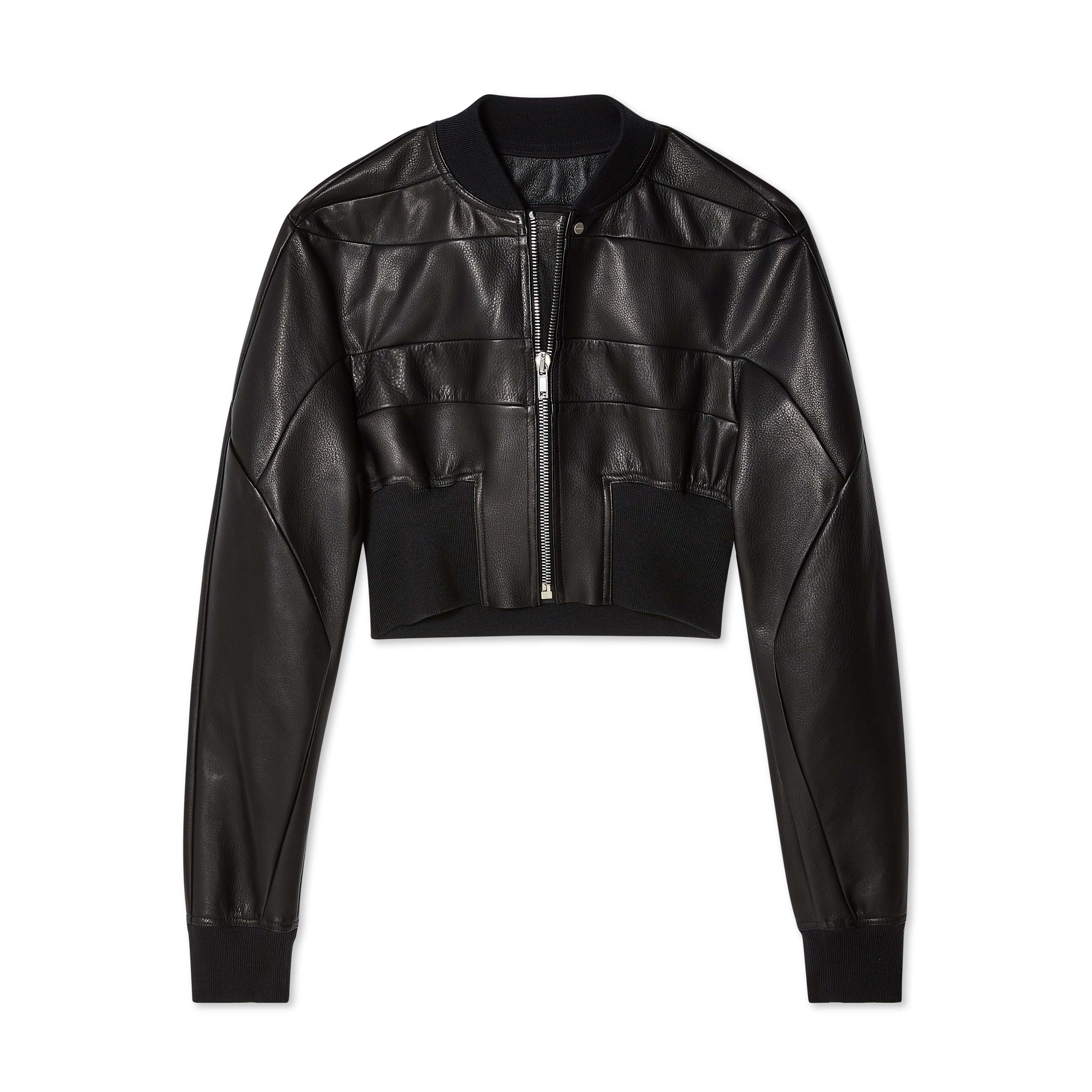 Rick Owens - Women's Collage Leather Bomber - (Black) – DSMNY E-SHOP