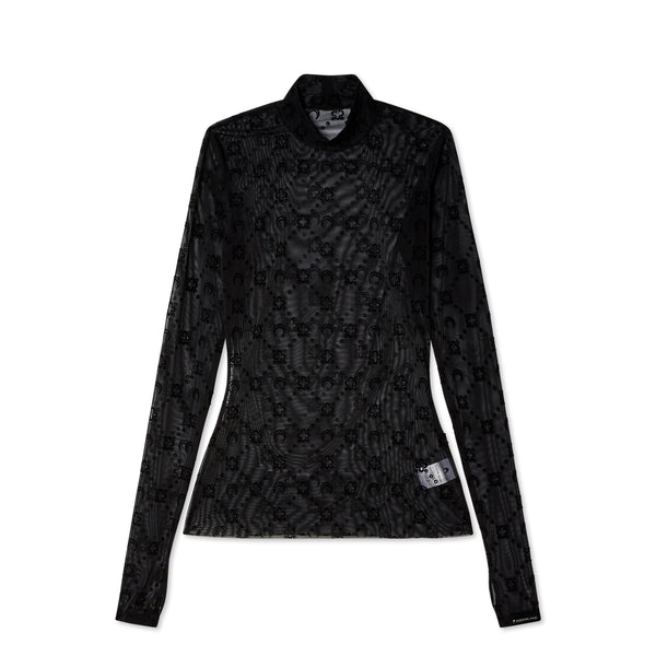 Marine Serre - Women's Moonogram Mesh Second Skin Top - (Black)