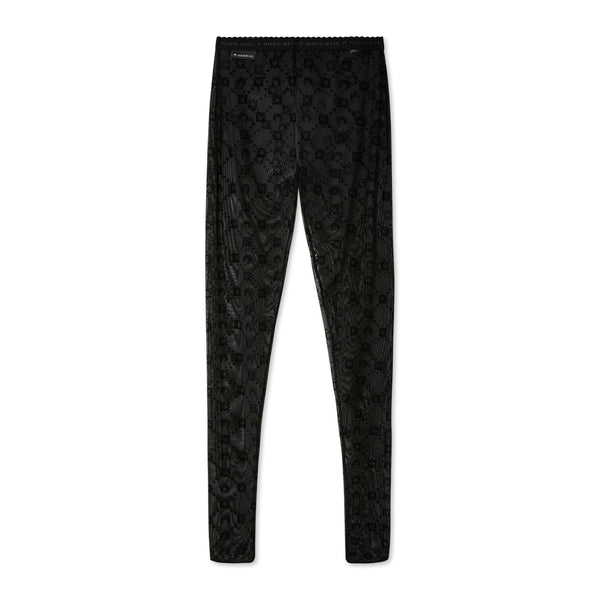 Marine Serre - Women's Moonogram Flocked Mesh Tights - (Black)
