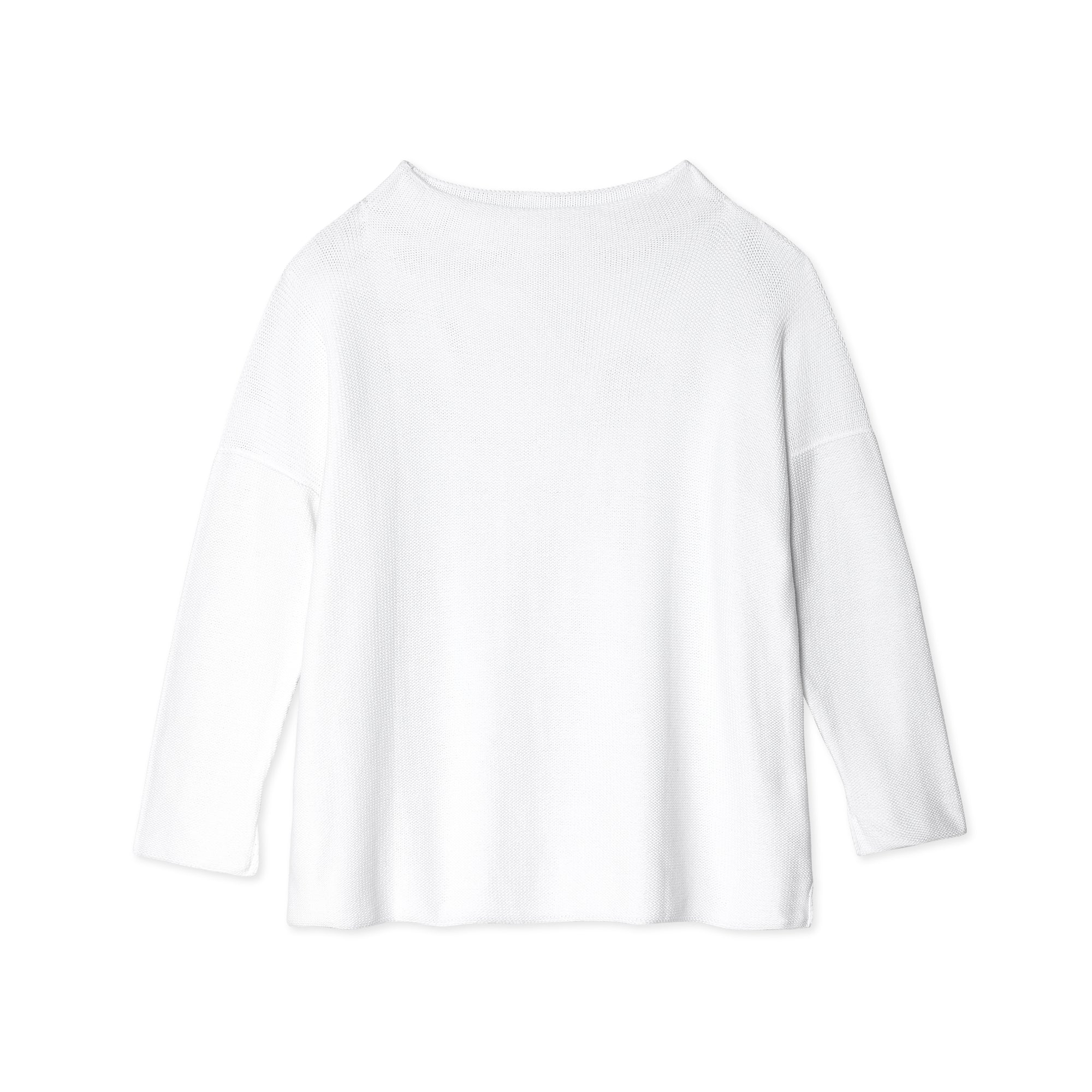 Daniela Gregis - Women’s Lupetto Knitted High Neck Sweater - (White) view 1