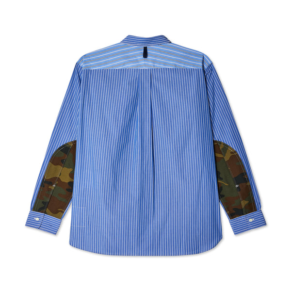 Junya Watanabe MAN - Men’s Slim Shirt - (Blue/White/Black)