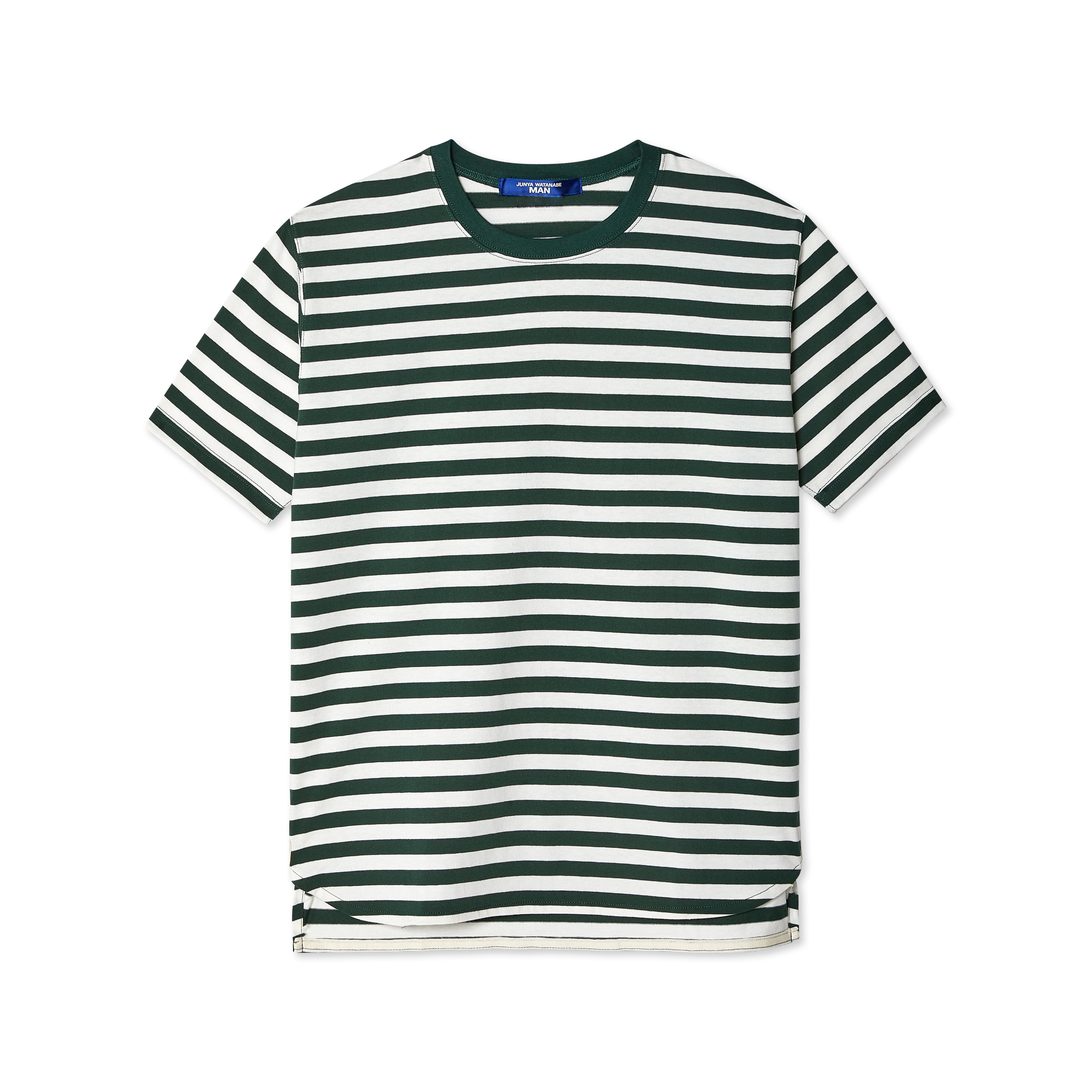 Junya Watanabe Man: Striped Tee (Green/White) | DSMNY E-SHOP