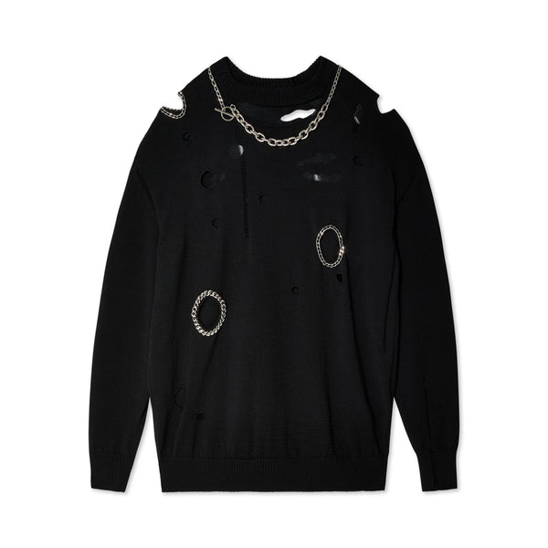 Junya Watanabe - Sweater With Appliqués - (Black)