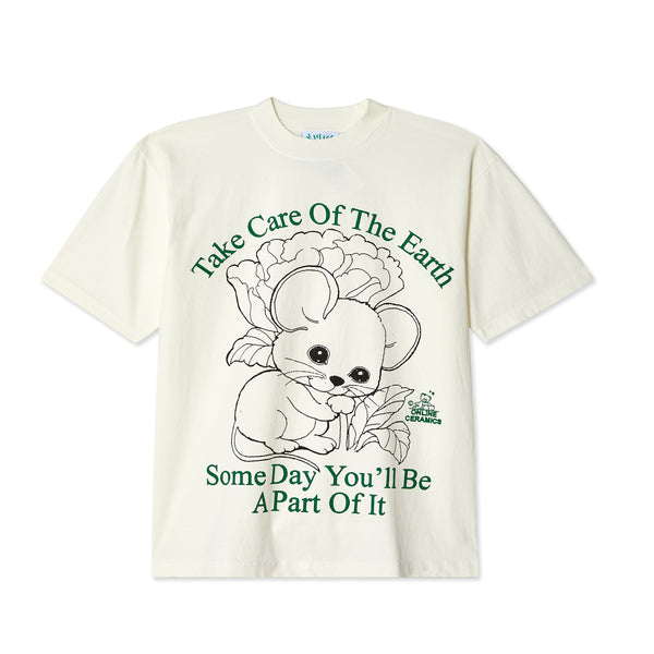 Online Ceramics - Take Care Of The Earth T-Shirt - (Off-White)