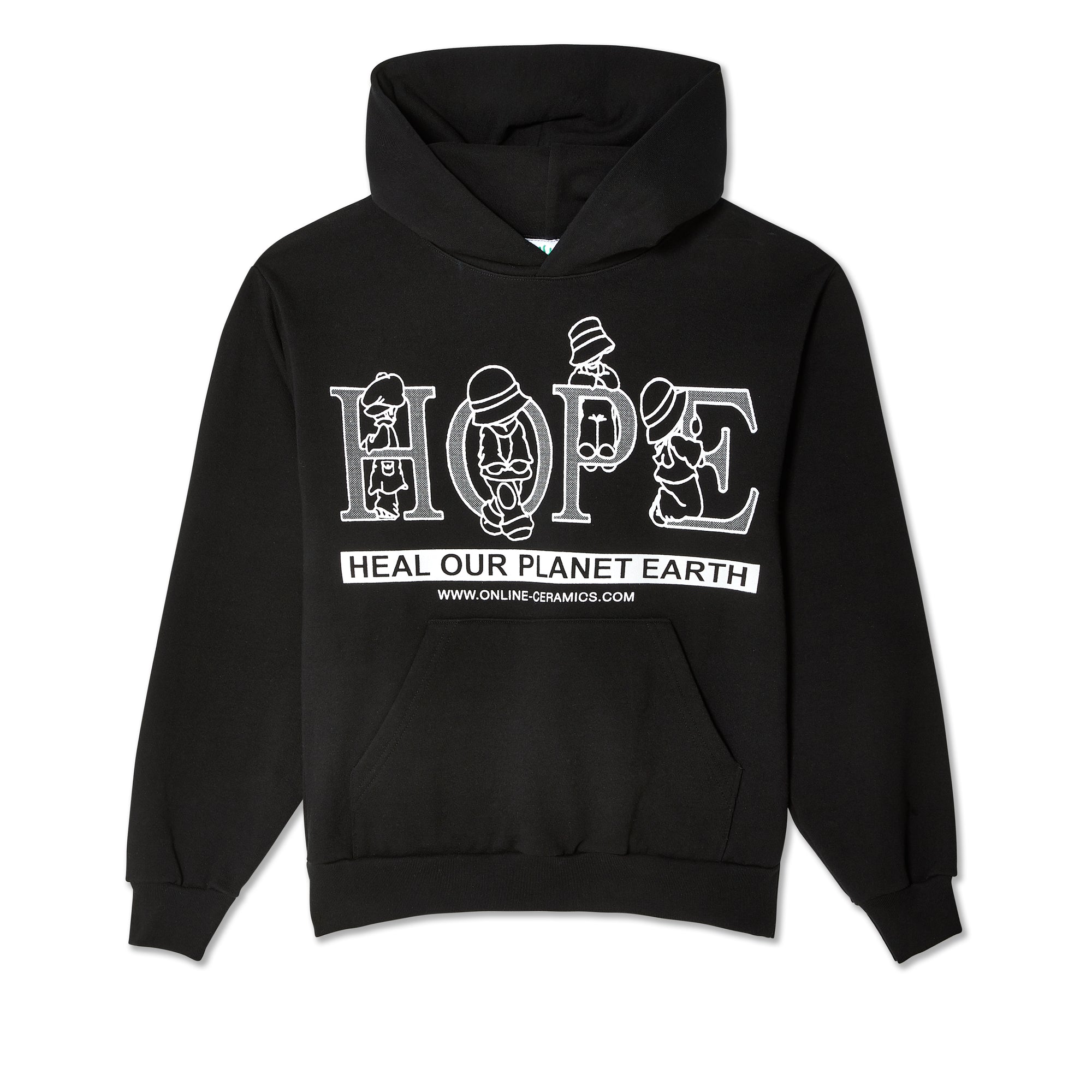 Online Ceramics - Heal Our Planet Earth Hoodie - (Black) view 1