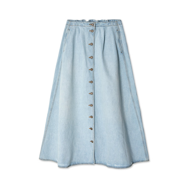 ERL - Denim Cowgirl Skirt - (Light Blue)