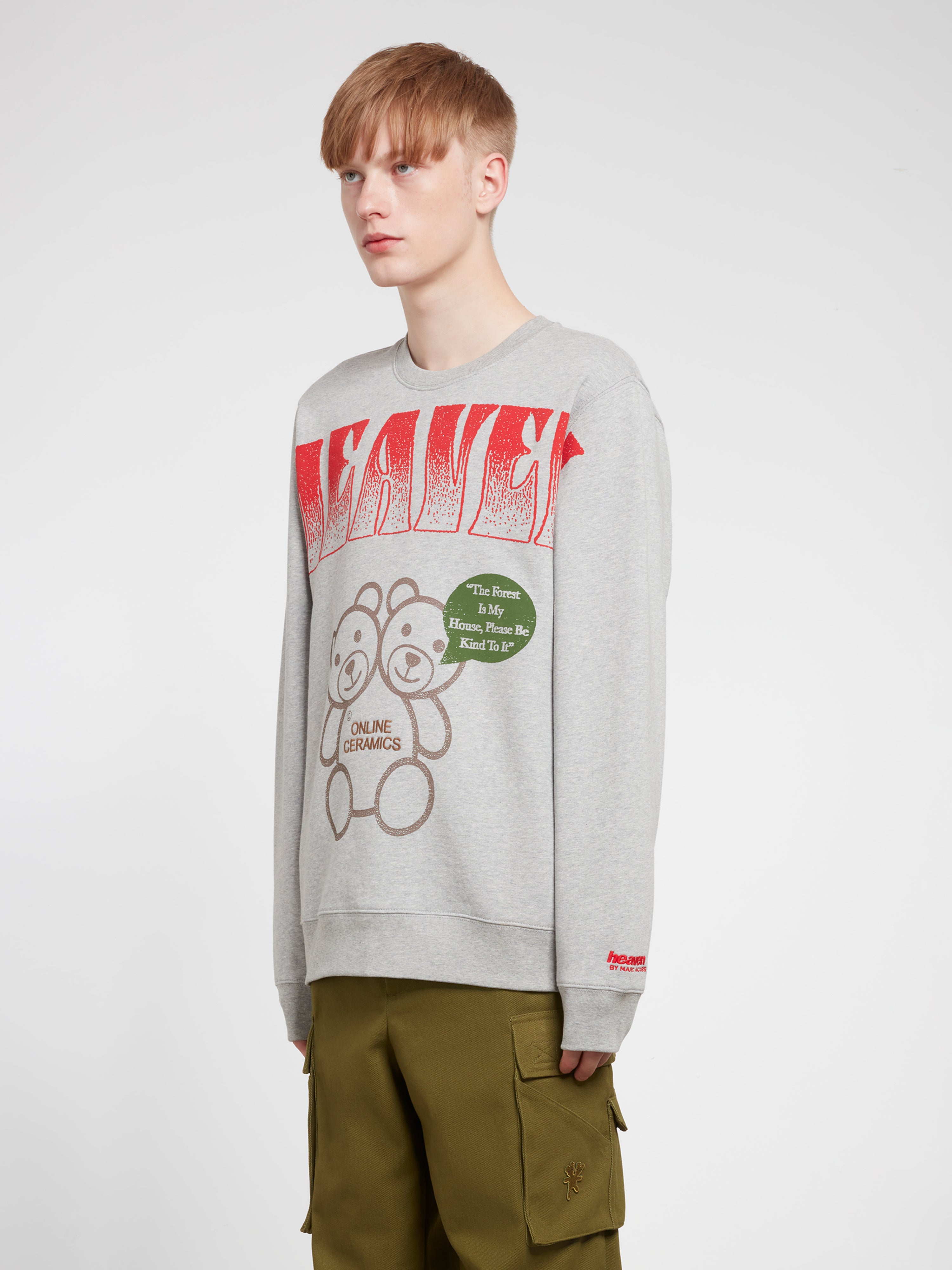 Heaven by Marc Jacobs: Online Ceramics Earth Men's Crewneck (Grey 