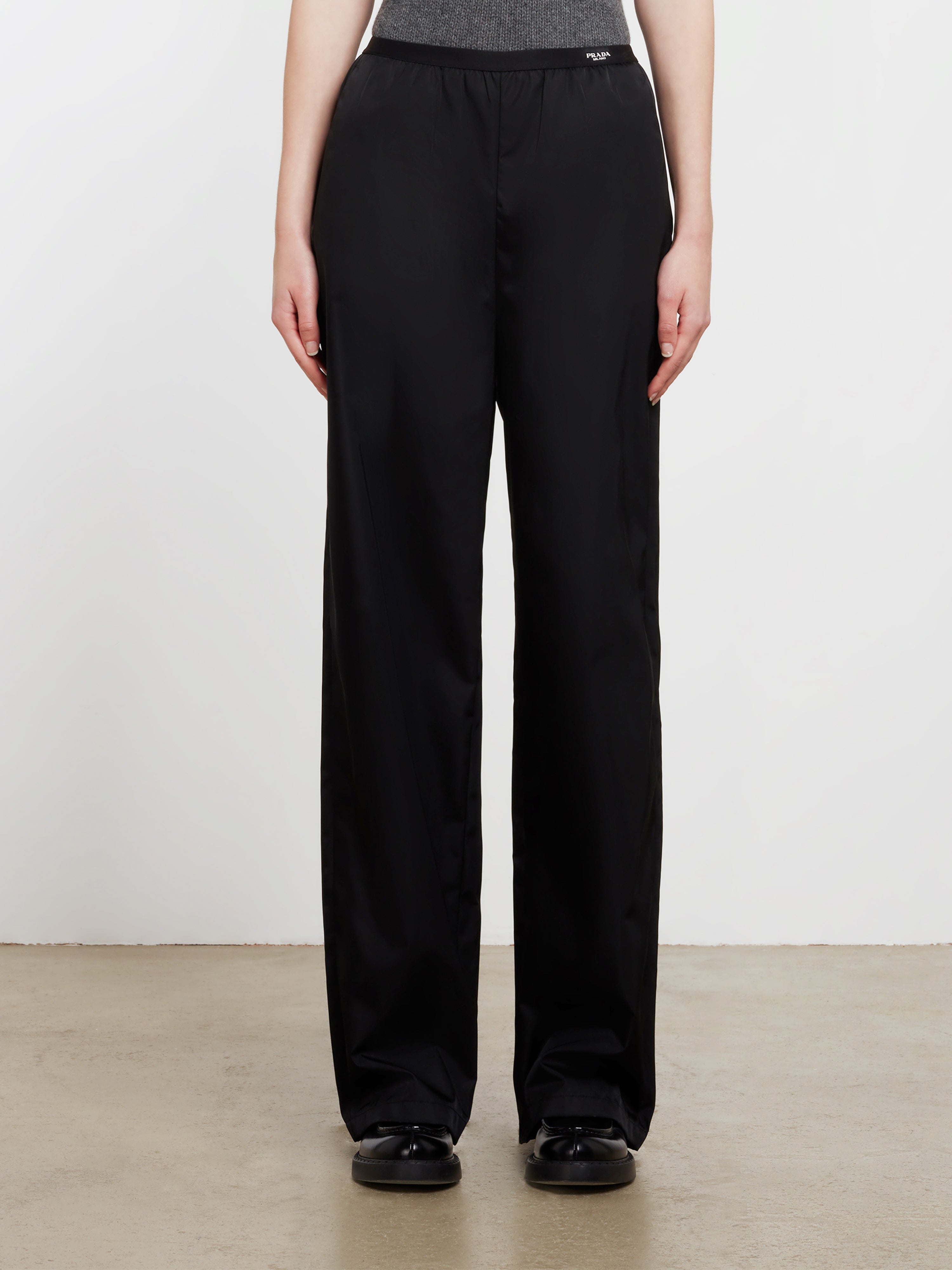 Womens Prada neutral Gabardine Belt-Detail Trousers | Harrods UK