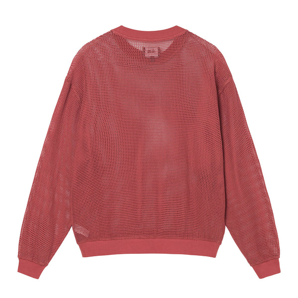 Stüssy - Cotton Mesh Ls Crew - (Brick)