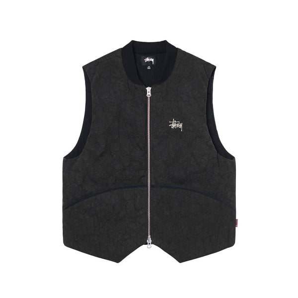 Stüssy - Washed Canvas Primaloft Vest - (Black)